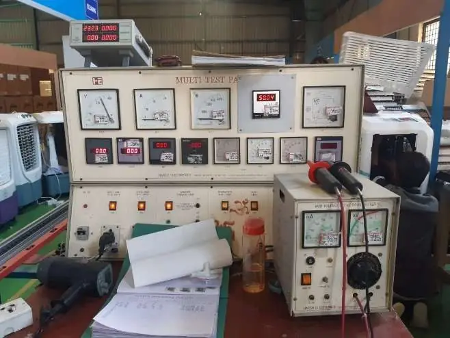 Multi test panel in the Mitsoni quality control lab